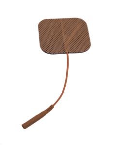  Electrodes, Foil Bag, 2.0" x 2.0", Tan Cloth - Current Solutions
