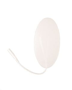  Electrodes, Foil Bag, 2" x 4" Oval, White Foam - Current Solutions