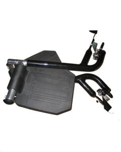 FlyWeight Transport Chair Footrests Black Drive Medical FWSFBLK