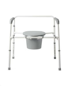 Medline Steel Bariatric Commode, 650 LB Capacity G1-201LBX1