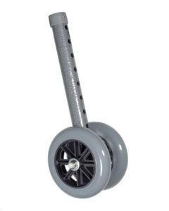 Pair of Heavy Duty Bariatric 5" Walker Wheels by Drive Medical