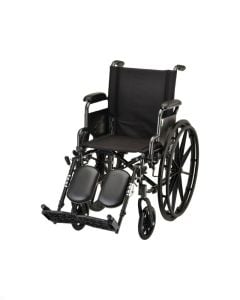 HAMMERTONE WHEELCHAIR- 16 INCH LIGHTWEIGHT WITH FLIP BACK DETACHABLE ARMS & ELEVATING LEGREST by Nova