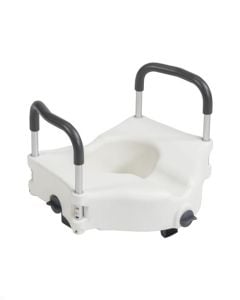 PreserveTech Secure Lock Raised Toilet Seat, 5" Height rtl12c003-wh