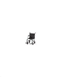 LIGHTWEIGHT 19 INCH TRANSPORT CHAIR WITH DESK ARMS BLUE by Nova