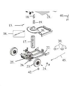 Spitfire 1410 Lower Tiller Joint Drive Medical LRB402345 (#18)