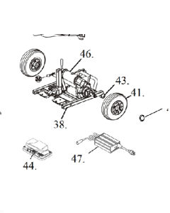 Spitfire 1410 Brake (white connector) Drive Medical LRM302106-04 (#47)