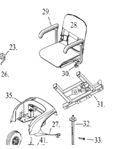 Spitfire 1310 Armrest Pad Drive Medical LRM302115-01 (#29)
