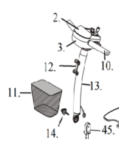 Spitfire 1310 Basket Bracket Drive Medical LRM412101-08 (#12)