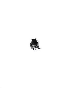 HAMMERTONE WHEELCHAIR- 18 INCH LIGHTWEIGHT WITH FLIP BACK FULL ARMS & ELEVATING LEGREST