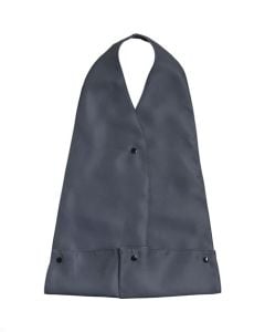 Adult Bib Scarf, Blue and Grey