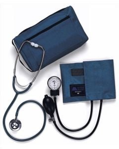 Medline Compli Mates Dual Head Aneroid Sphygmomanometer Combination Kits Royal Blue MDS9119