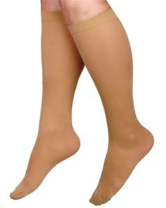 Medline CURAD Knee High Compression Hosiery Beige C MDS1700CTSH