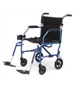 Medline Freedom Transport Chairs Blue MDS808200SLBR