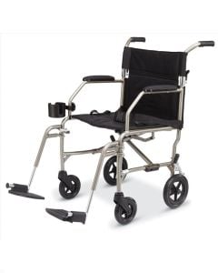 Medline Freedom Transport Chairs Silver MDS808200SLSR