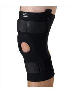 Medline U Shaped Hinged Knee Supports Black 4X Large ORT232204XL