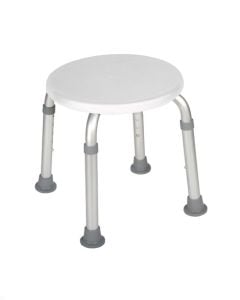 Adjustable Height Bath Stool White | Drive Medical
