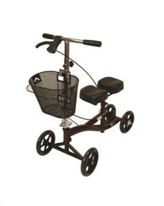 Mahogany Red Steel Knee Scooter - Roscoe Medical