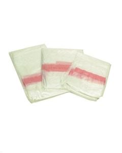 Case of 100 Medline Water Soluble Hamper Liners Clear, 26" x 33", 1.0 Mil, NON02800