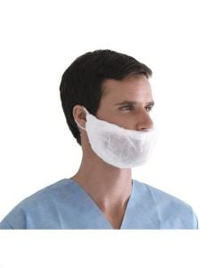 Pro Series Head & Beard Covers in White in One Size Fits Most NONSH400 One Size Fits Most