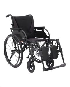 Black Nitro Cruise Wheelchair by Drive Medical, NW16FBADABK-ELR