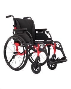 Red Nitro Cruise Wheelchair 18" by Drive Medical, NW18FBADARD-SF