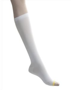 Pair of Medline EMS Knee Length Anti Embolism Stockings White Large MDS160668