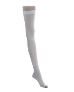 Pair of Medline EMS Thigh Length Anti Embolism Stockings White X Large MDS160888