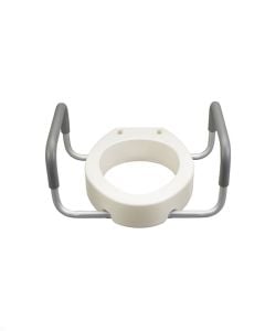 Drive Premium Elongated Toilet Seat Riser with Removable Arms, 3.5" Riser