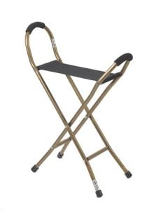 Drive Folding Cane with Sling Style Seat, Lightweight Drive Medical rtl10360