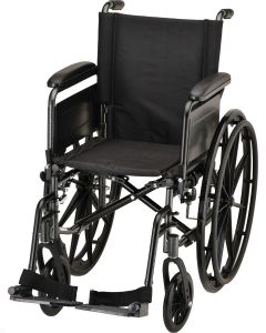 HAMMERTONE WHEELCHAIR- 16 INCH LIGHTWEIGHT WITH FLIP BACK FULL ARMS & SWINGAWAY FOOTREST by Nova