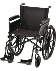 HAMMERTONE WHEELCHAIR- 20 INCH LIGHTWEIGHT WITH FLIP BACK FULL ARMS & SWINGAWAY FOOTREST by Nova