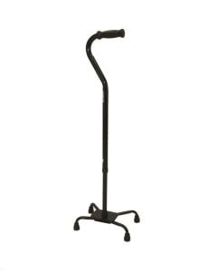 Black Aluminum Quad Cane - Roscoe Medical