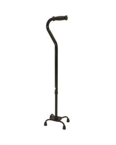 Black Aluminum Quad Cane - Roscoe Medical