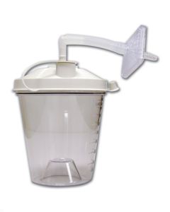 12 Pack Disposable Suction Machine Canister, 800CC Drive Medical