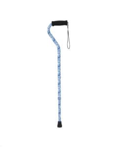 Drive Foam Grip Offset Handle Walking Cane, Swirl