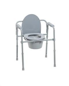 PreserveTech Steel Folding Bedside Commode