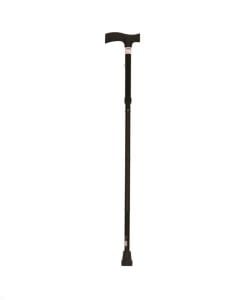 Black Aluminum Adjustable Folding Cane - Roscoe Medical
