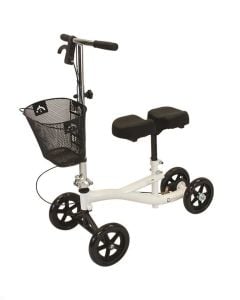 White Steel Knee Scooter - Roscoe Medical
