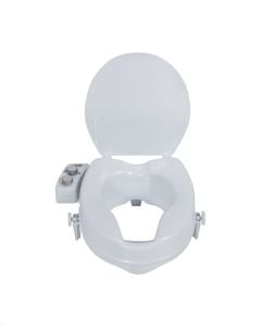 PreserveTech Raised Toilet Seat with Bidet (ambient temp) by Drive Medical, RTL12C005-WH