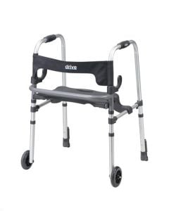 Clever Lite LS Walker Rollator Seat Push Down Brakes Drive Medical
