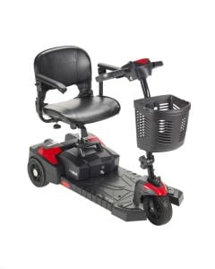 Scout 3 Wheel Compact Travel Power Scooter, Red | Drive Medical
