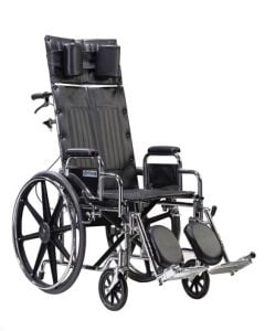 Sentra Reclining Wheelchair Detachable Arms Drive Medical std22rbdda