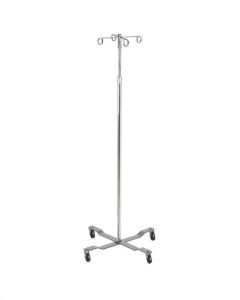 Economy Removable Top Chrome I. V. Pole by Drive Medical