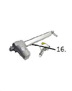 Hi/Lo Actuator PrimeCare Hospital Bed 1752 Drive Medical SP01-79323
