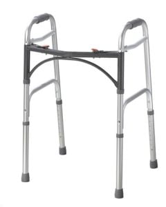 Deluxe Two Button Folding Walker by Drive Medical 10200-1