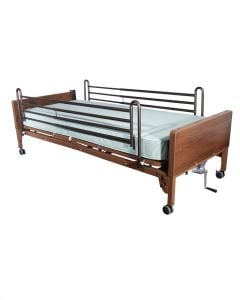 Delta Ultra Light Full Electric Hospital Bed | Full Rails and Mattress 