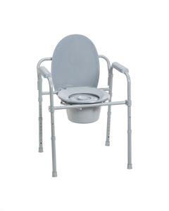 Steel Folding Bedside Commode Drive Medical RTL11158KDR