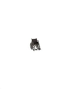 HAMMERTONE WHEELCHAIR- 18 INCH LIGHTWEIGHT WITH FLIP BACK DETACHABLE ARMS & SWINGAWAY FOOTREST 