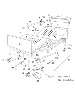 Bariatric Headboard Frame Replacement Drive Medical 15300P1051