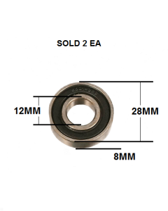 Nitro Rollator Fork Stem Bearings Drive Medical 1026623